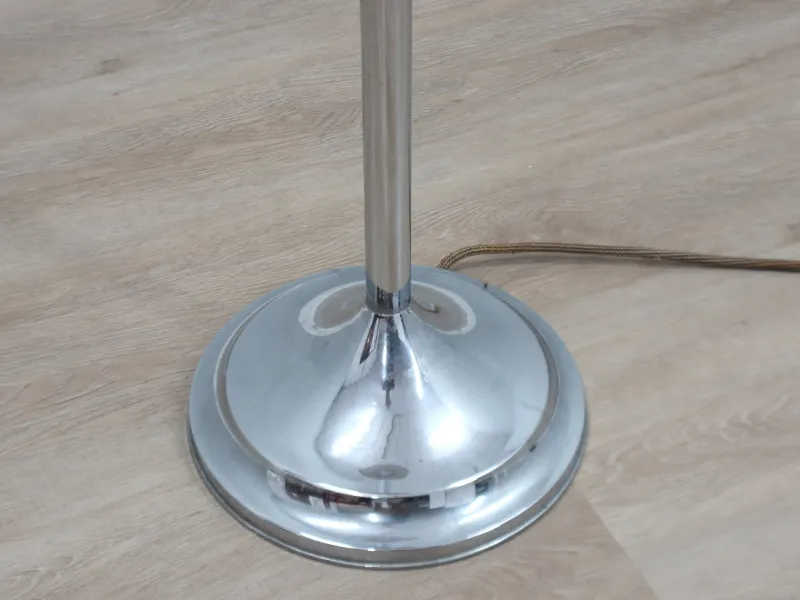 Online Pamono Art Deco Lacquered Aluminum and Chrome Floor Lamp, 1930s