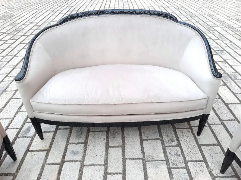 Pamono Art Deco Living Room Set, 1925, Set of 5