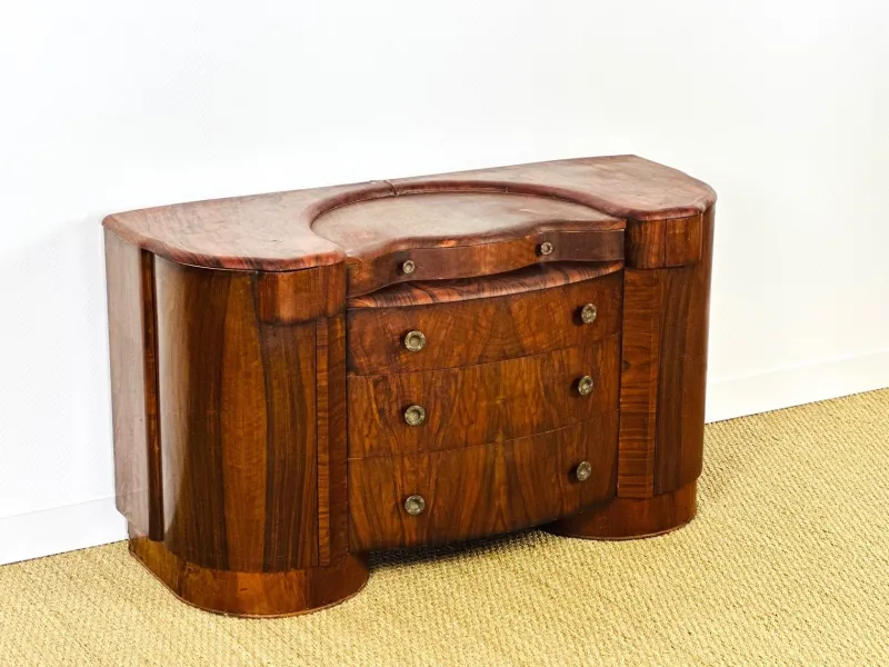 Pamono Art Deco Macassar Dressing Table by Shrager, England, 1930> Dressing Tables
