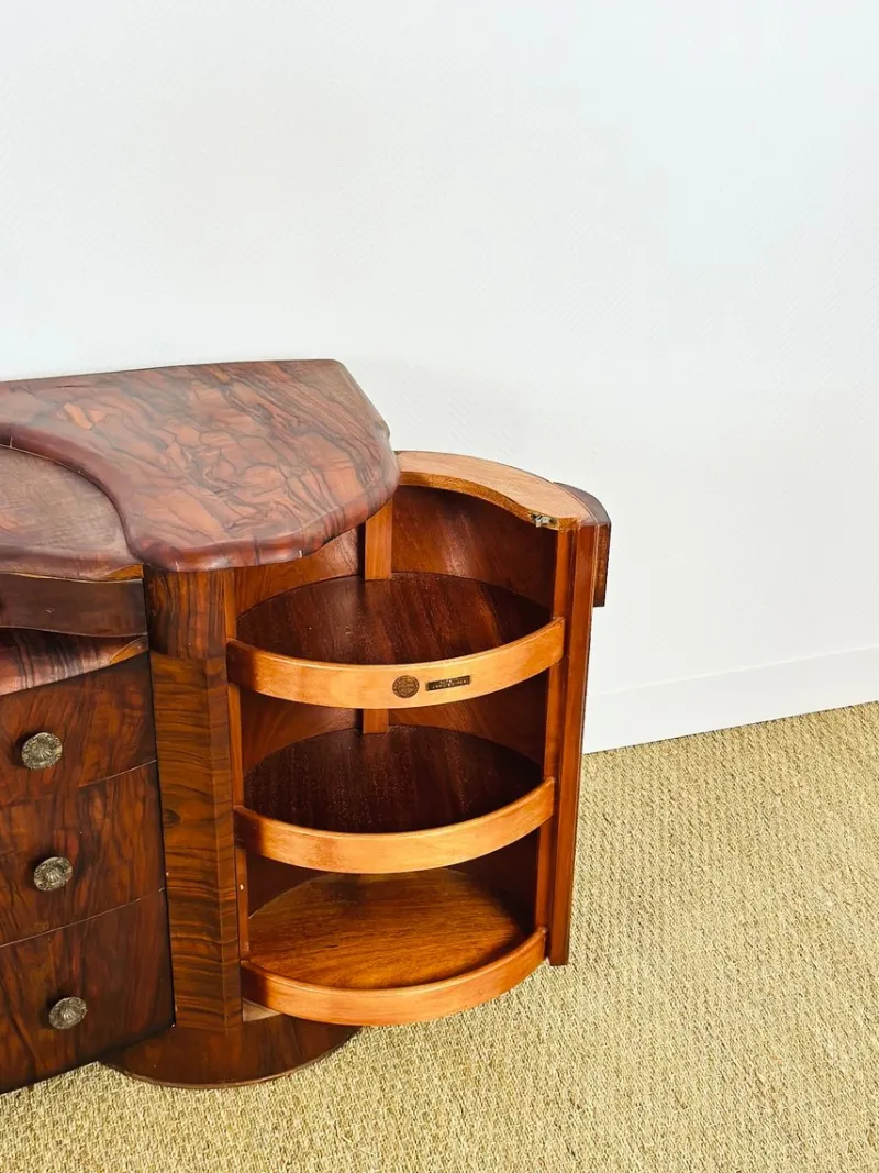 Pamono Art Deco Macassar Dressing Table by Shrager, England, 1930> Dressing Tables