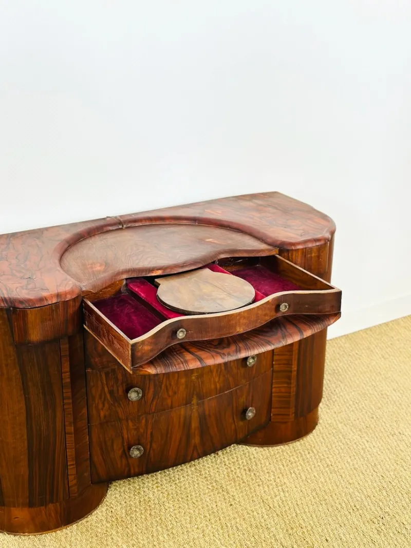 Pamono Art Deco Macassar Dressing Table by Shrager, England, 1930> Dressing Tables