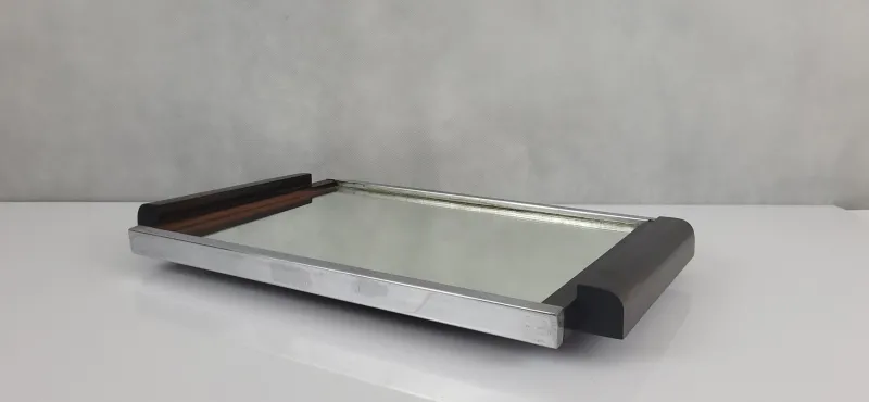 Discount Pamono Art Deco Macassar Wood Mirror Tray, 1930s