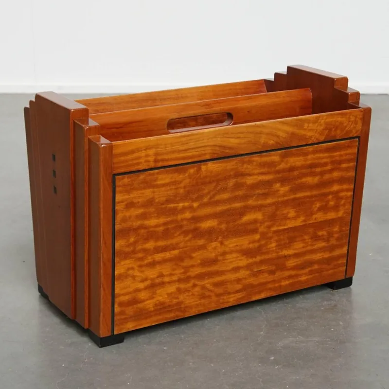 New Pamono Art Deco Magazine Rack Decoforma Series from Schuitema