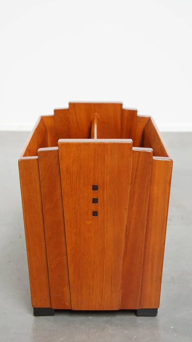 New Pamono Art Deco Magazine Rack Decoforma Series from Schuitema