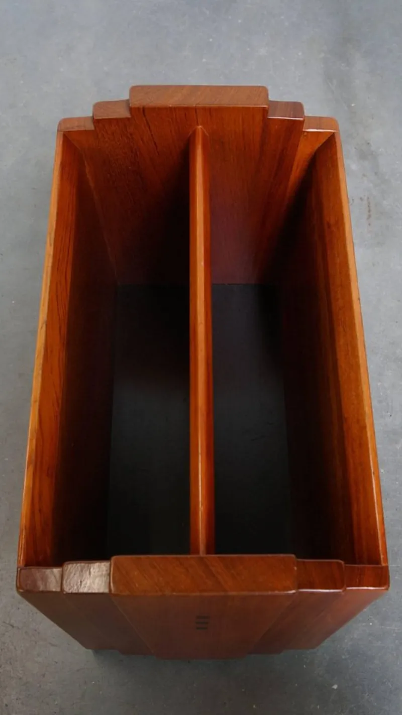 New Pamono Art Deco Magazine Rack Decoforma Series from Schuitema