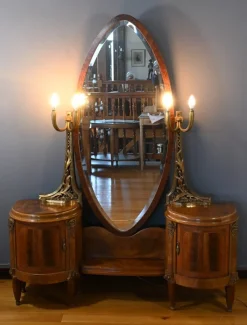 Pamono Art Deco Mahogany and Thuya Dressing Table, 1920> Dressing Tables