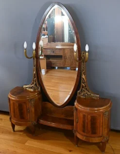 Pamono Art Deco Mahogany and Thuya Dressing Table, 1920><noscript><img width=