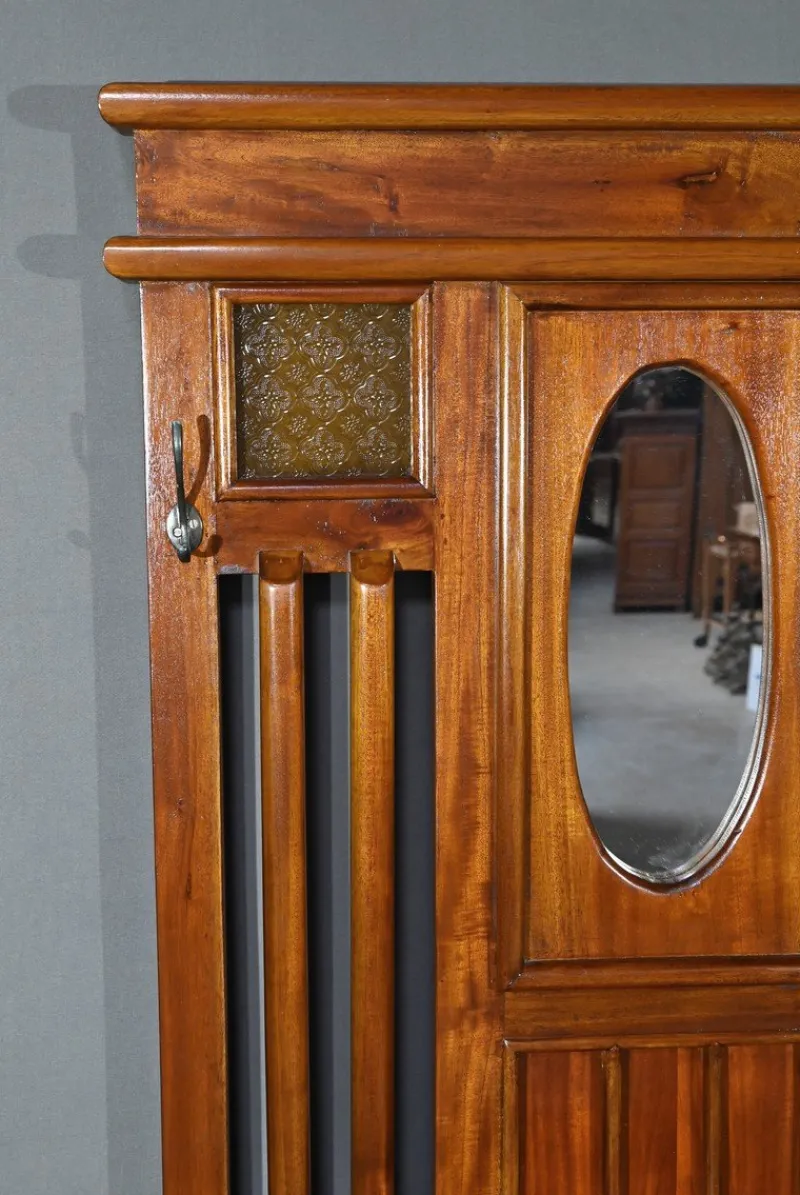 Pamono Art Deco Mahogany Coat Rack, 1930s> Racks, Hooks & Valets