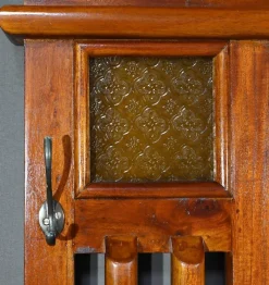 Pamono Art Deco Mahogany Coat Rack, 1930s><noscript><img width=