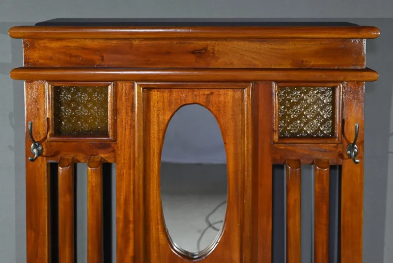 Pamono Art Deco Mahogany Coat Rack, 1930s> Racks, Hooks & Valets