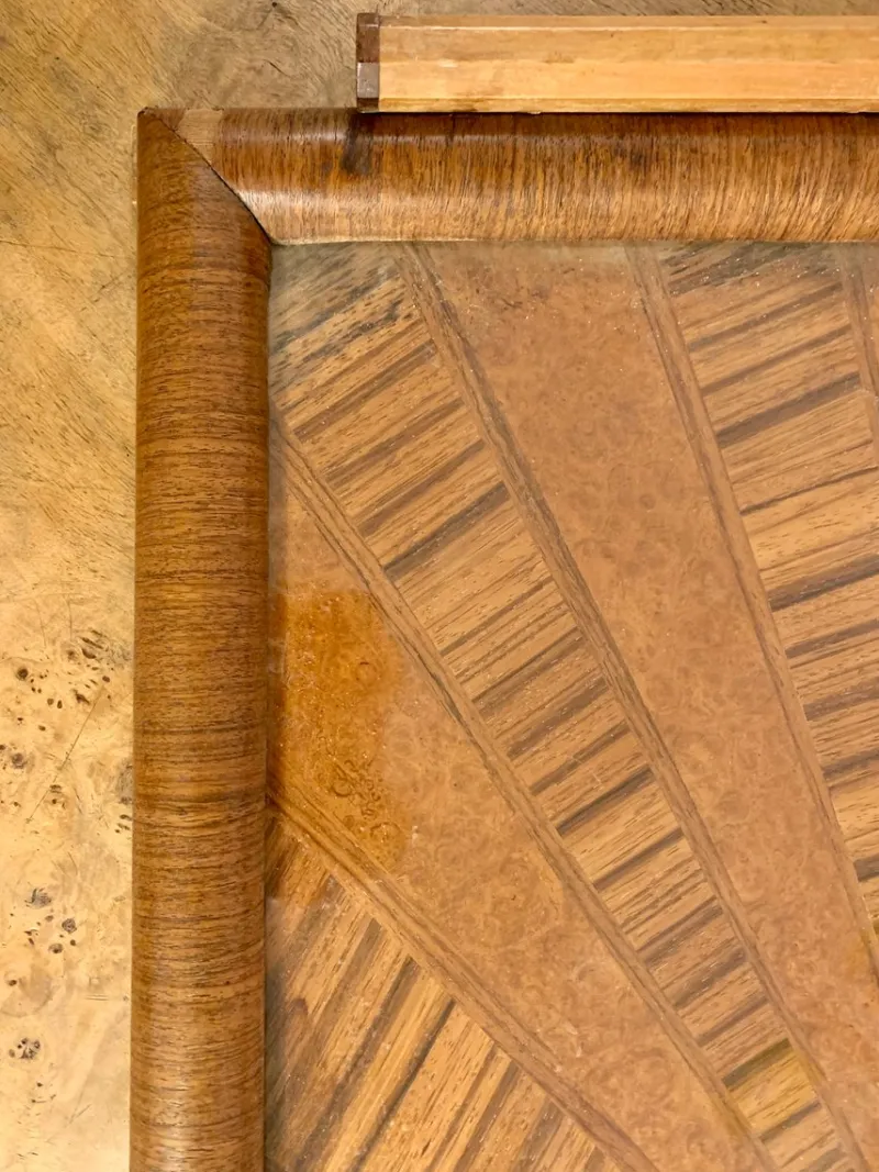 Pamono Art Deco Marquetry Tray by Kupfer-Sonne, 1930s> Trays