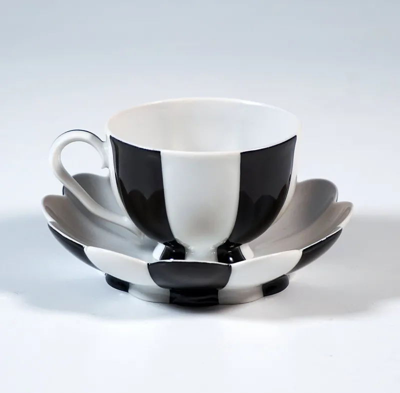 Discount Pamono Art Deco Melon Mocha Set by Josef Hoffmann, 1980s, Set of 15