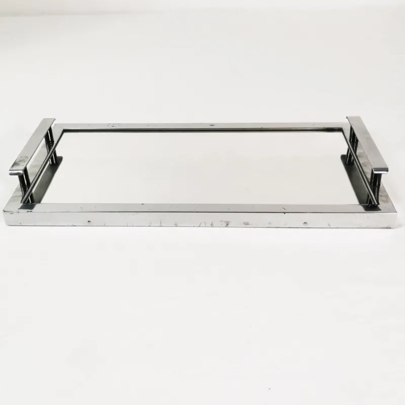 Pamono Art Deco Mirror Tray, Former Czechoslovakia, 1930s> Trays