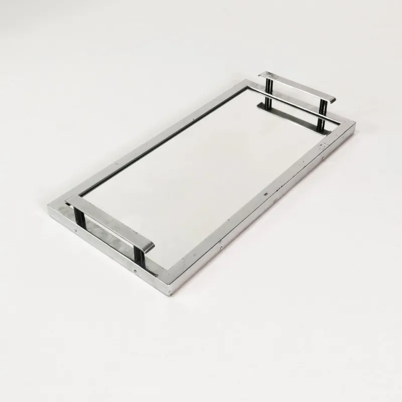 Pamono Art Deco Mirror Tray, Former Czechoslovakia, 1930s> Trays