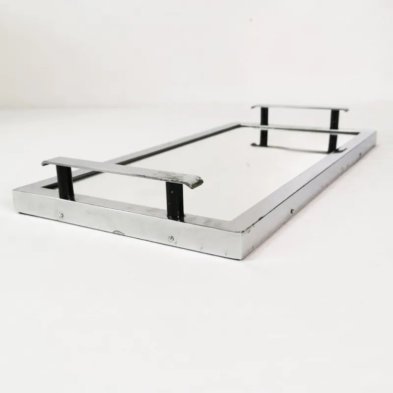 Pamono Art Deco Mirror Tray, Former Czechoslovakia, 1930s> Trays