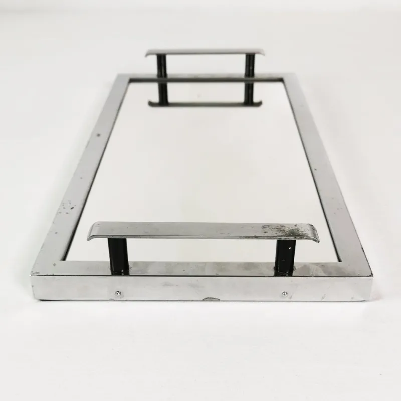 Pamono Art Deco Mirror Tray, Former Czechoslovakia, 1930s> Trays