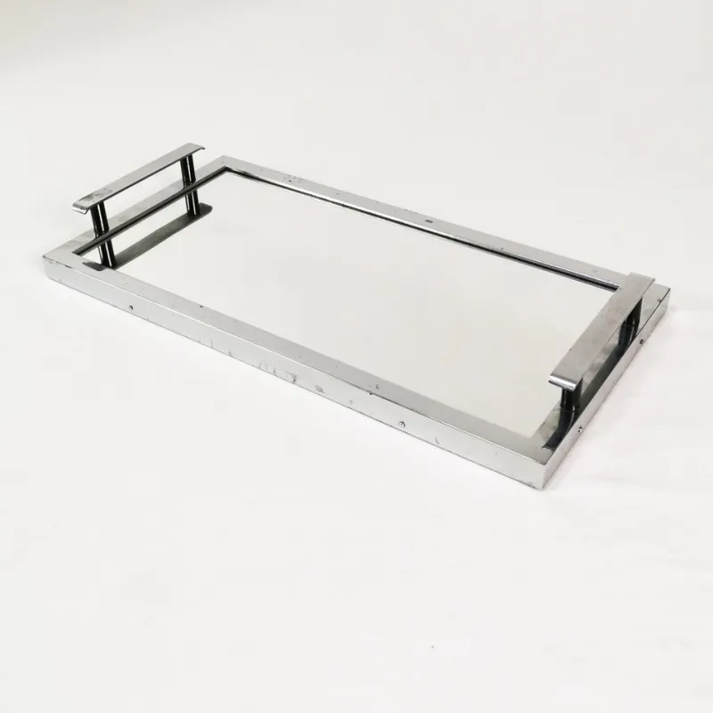 Pamono Art Deco Mirror Tray, Former Czechoslovakia, 1930s> Trays