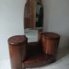 Pamono Art Deco Mirrored Bedroom Vanity Dressing Table by Shrager Brothers Masterpiece Furniture, London> Dressing Tables
