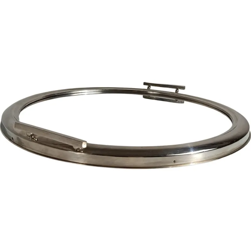 Outlet Pamono Art Deco Mirrored Round Tray in Chromed Metal, Italy, 1930s