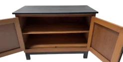 Hot Pamono Art Deco Modern Sideboard with Black Lacquered Top, 1930s