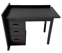 Hot Pamono Art Deco Modernist Black Lacquered Desk, 1930s