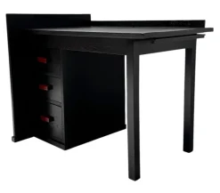 Hot Pamono Art Deco Modernist Black Lacquered Desk, 1930s