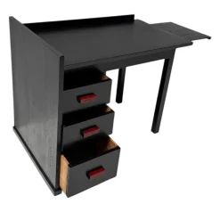 Hot Pamono Art Deco Modernist Black Lacquered Desk, 1930s