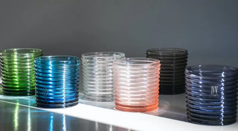 Pamono Art Deco Murano Glasses by Mariana Iskra, Set of 6> Tabletop