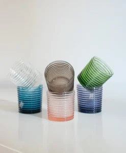Pamono Art Deco Murano Glasses by Mariana Iskra, Set of 6><noscript><img width=