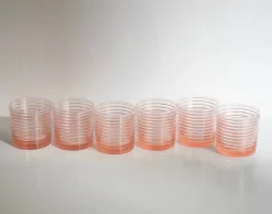 Pamono Art Deco Murano Glasses by Mariana Iskra, Set of 6><noscript><img width=