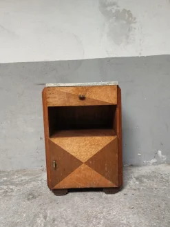 Pamono Art Deco Nightstand in Marble, 1950s> Nightstands