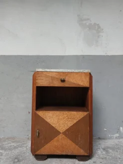 Pamono Art Deco Nightstand in Marble, 1950s> Nightstands