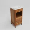 Pamono Art Deco Nightstand in Wood and Marble, 1930s> Nightstands