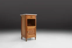 Pamono Art Deco Nightstand in Wood and Marble, 1930s> Nightstands