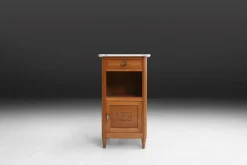 Pamono Art Deco Nightstand in Wood and Marble, 1930s><noscript><img width=