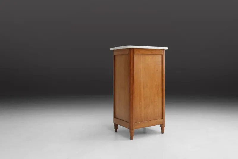 Pamono Art Deco Nightstand in Wood and Marble, 1930s> Nightstands