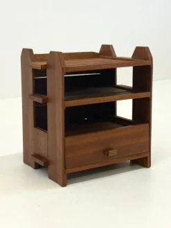 Pamono Art Deco Oak Bedside Table, 1970s> Nightstands