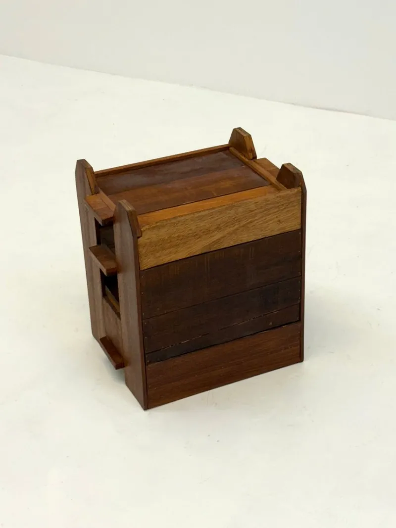 Pamono Art Deco Oak Bedside Table, 1970s> Nightstands