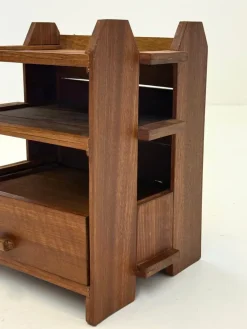 Pamono Art Deco Oak Bedside Table, 1970s><noscript><img width=