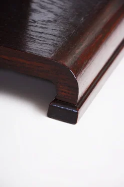 Pamono Art Deco Oak Pedestal, 1930s><noscript><img width=