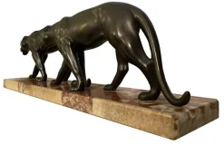 Online Pamono Art Deco Panther, 1920s, Bronze