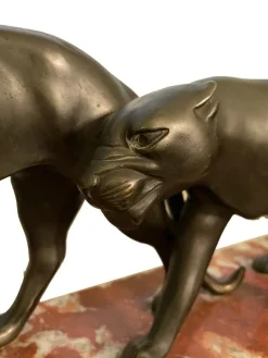 Online Pamono Art Deco Panther, 1920s, Bronze