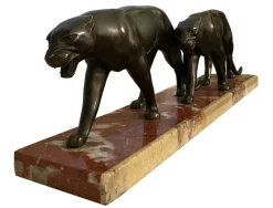 Online Pamono Art Deco Panther, 1920s, Bronze