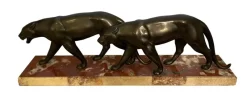 Online Pamono Art Deco Panther, 1920s, Bronze