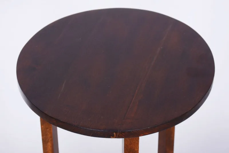 Pamono Art Deco Pedestal in Oak, 1920s> Pedestals And Columns