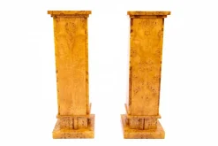 Online Pamono Art Deco Pedestals, 1940s, Poland, Set of 2