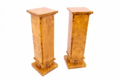 Online Pamono Art Deco Pedestals, 1940s, Poland, Set of 2
