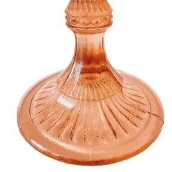 Discount Pamono Art Deco Pink Cake Plateau from Luxval Val St. Lambert, 1930s