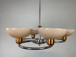 Discount Pamono Art Deco Pink Chandelier, 1930s
