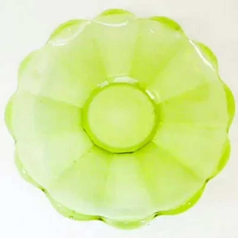 Outlet Pamono Art Deco Plate from Hortensja Glassworks, Poland, 1930s